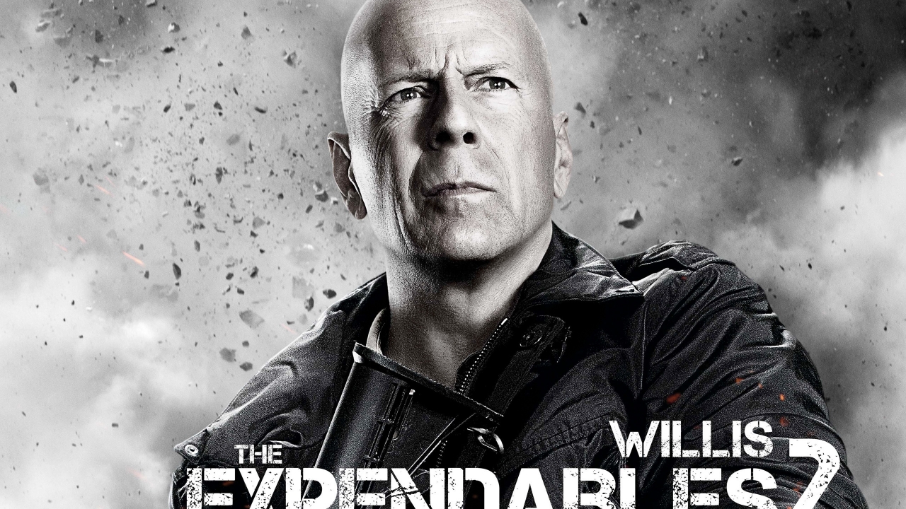 Bruce Willis Expendables 2 for 1280 x 720 HDTV 720p resolution