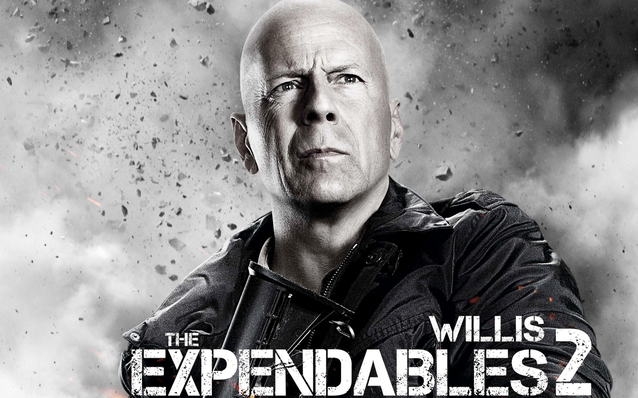 Bruce Willis Expendables 2 for 1280 x 800 widescreen resolution