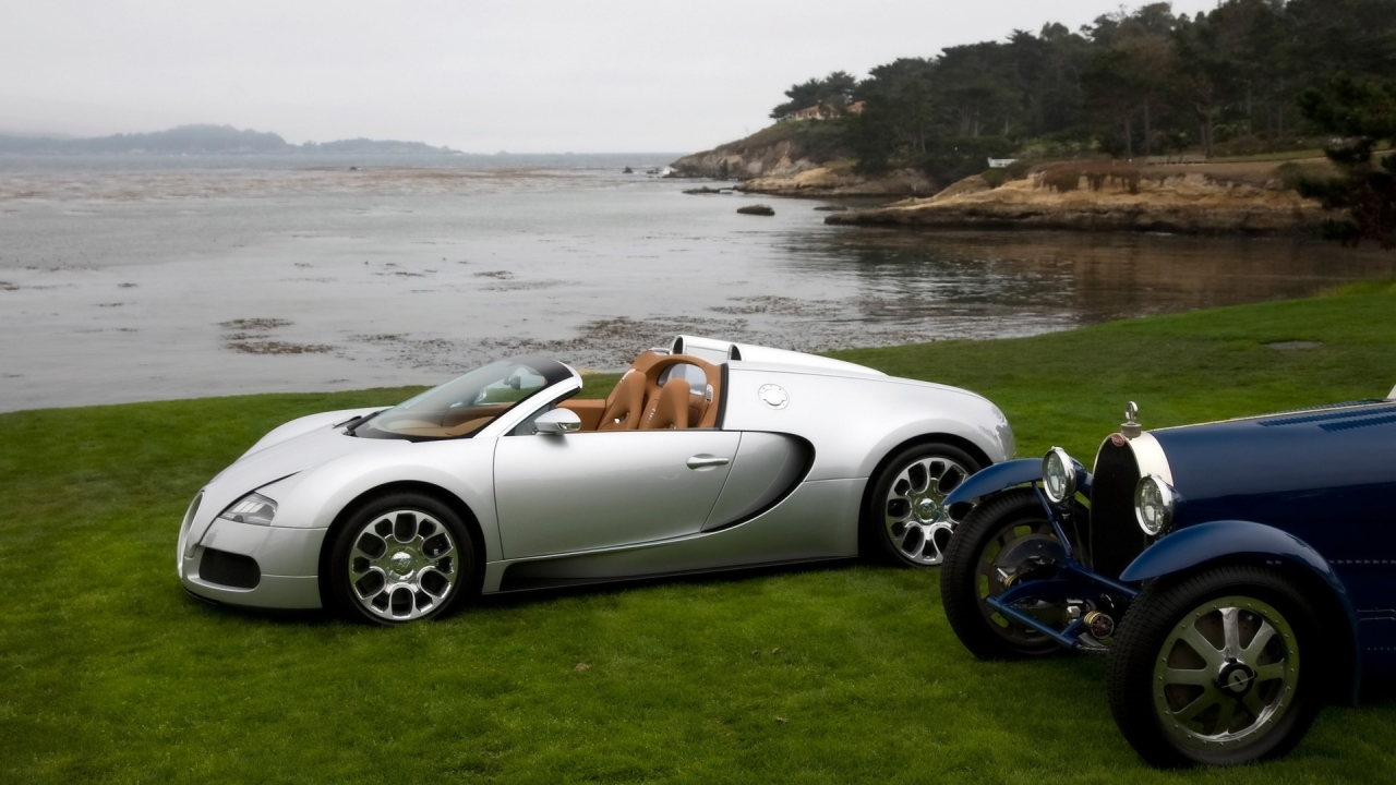 Bugatti Veyron 16.4 Grand Sport Production 2009 for 1280 x 720 HDTV 720p resolution