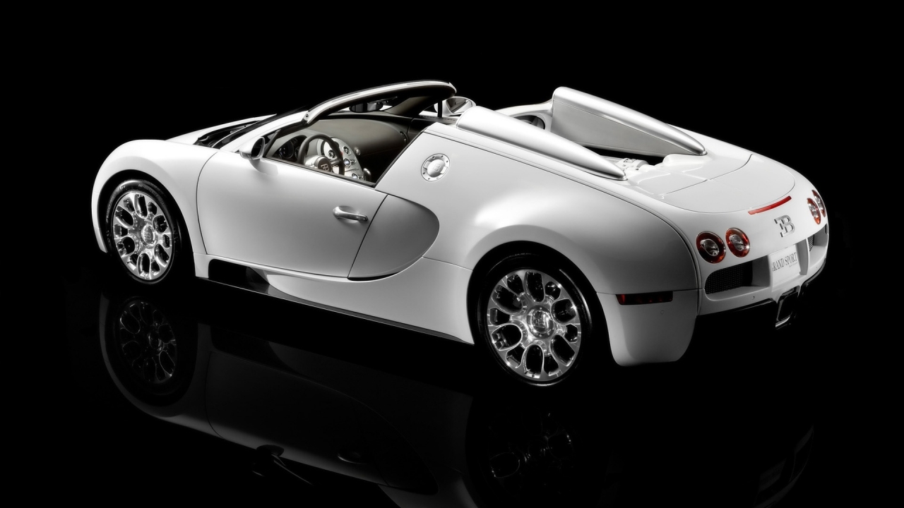 Bugatti Veyron 16.4 Grand Sport Production 2009 - Rear And Side Topless for 1280 x 720 HDTV 720p resolution