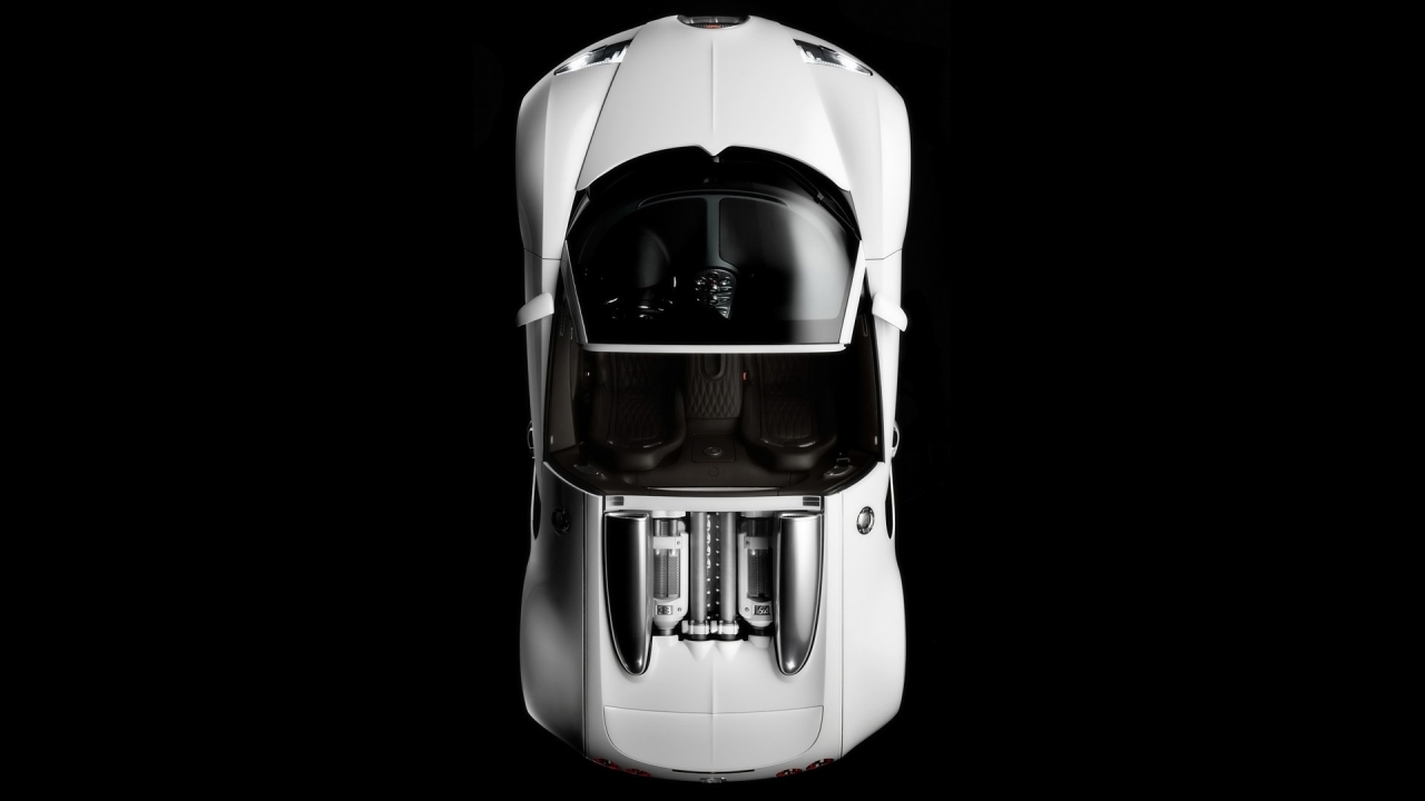 Bugatti Veyron 16.4 Grand Sport Production Version 2009 - Studio Top for 1280 x 720 HDTV 720p resolution