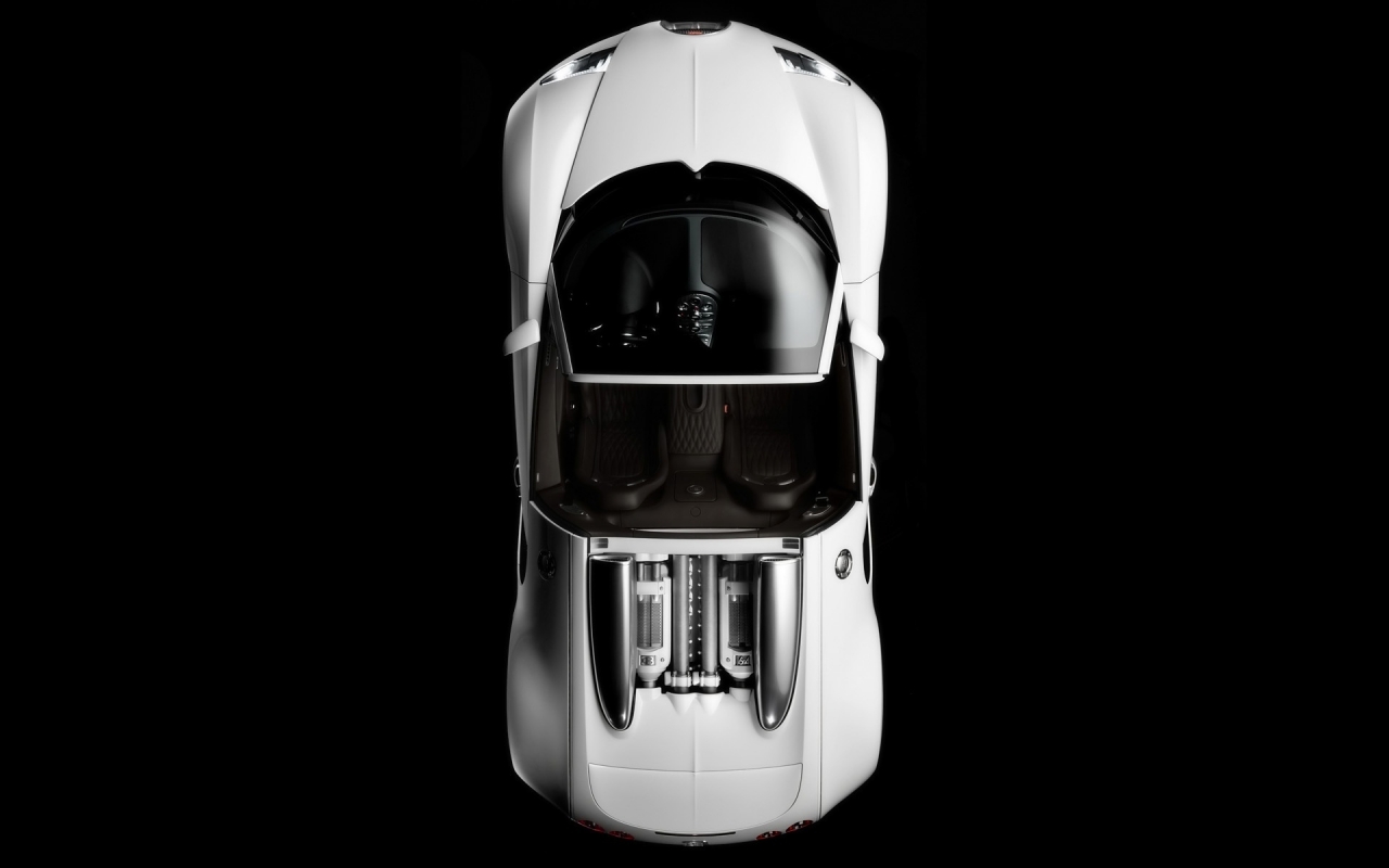 Bugatti Veyron 16.4 Grand Sport Production Version 2009 - Studio Top for 1280 x 800 widescreen resolution