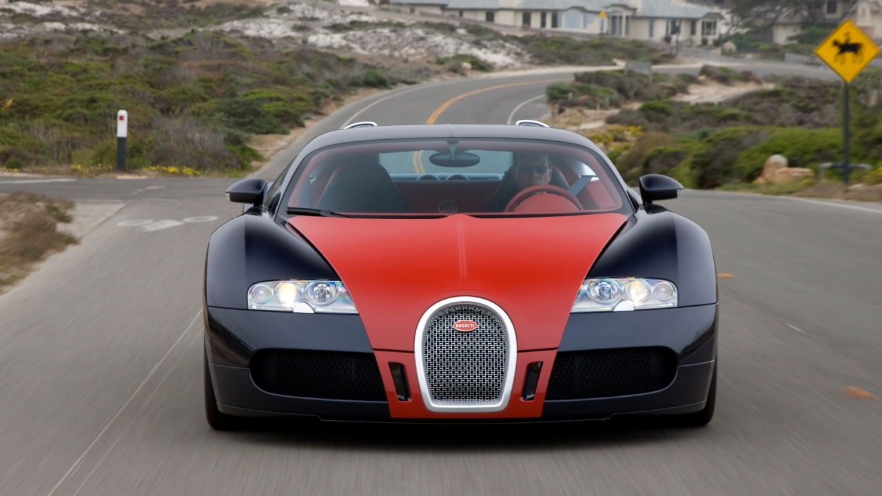 Bugatti Veyron Fbg 2009 par Hermes New Color Combinations - Front for 1280 x 720 HDTV 720p resolution