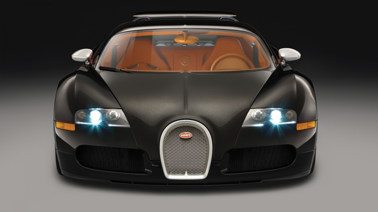 Bugatti Veyron Sang Noir 2008 - Front for 1600 x 900 HDTV resolution