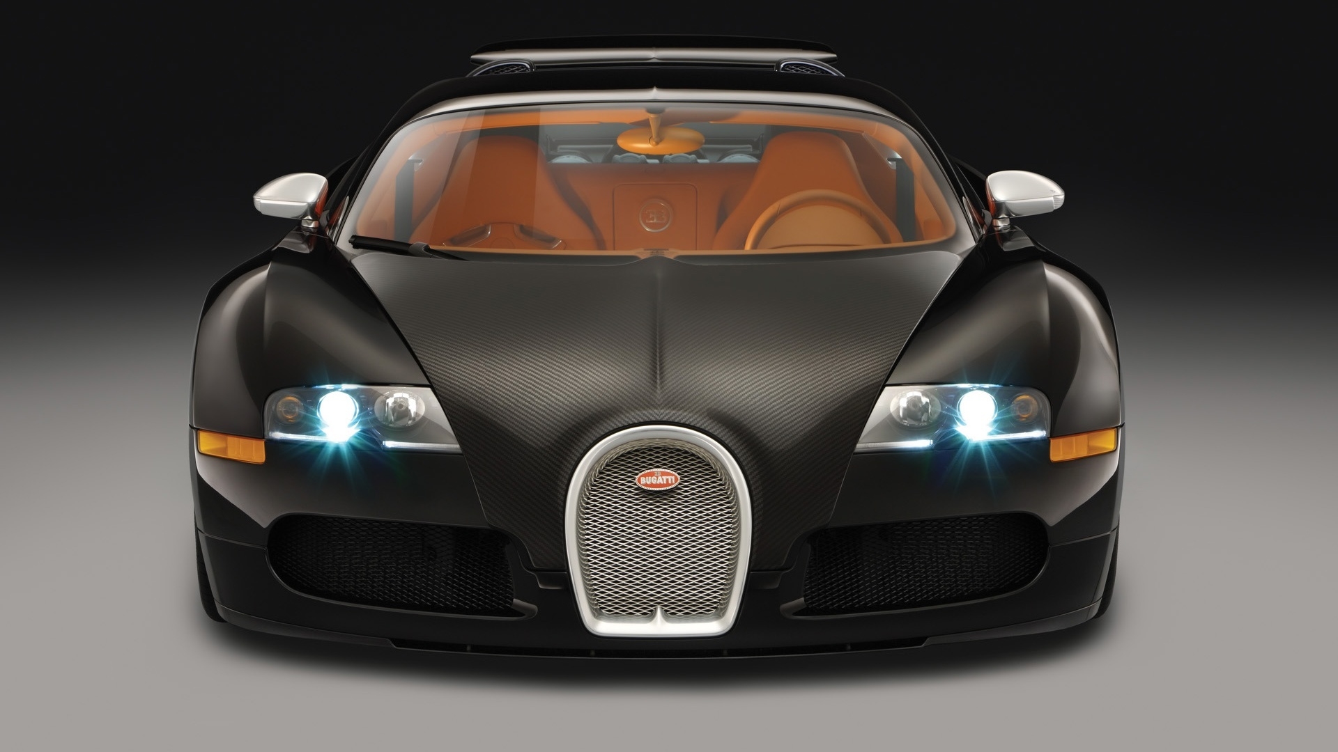 Bugatti Veyron Sang Noir 2008 - Front for 1920 x 1080 HDTV 1080p resolution