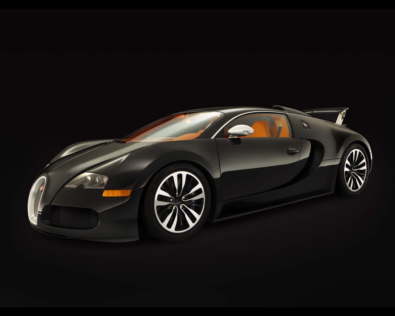 Bugatti Veyron Sang Noir 2008 - Side Angle for 1280 x 1024 resolution