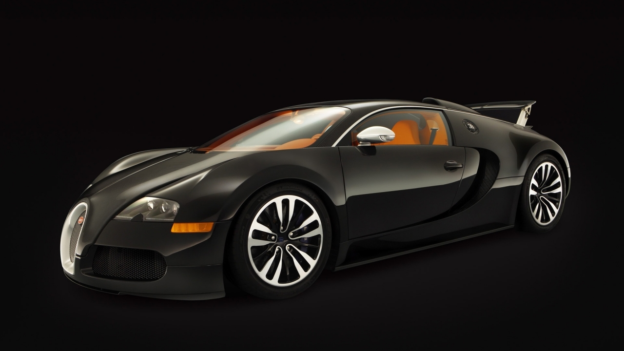 Bugatti Veyron Sang Noir 2008 - Side Angle for 1280 x 720 HDTV 720p resolution