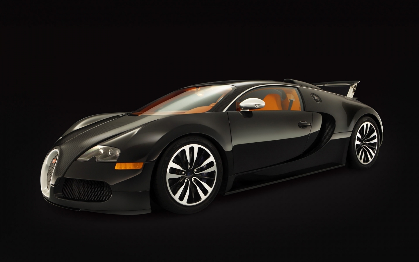 Bugatti Veyron Sang Noir 2008 - Side Angle for 1440 x 900 widescreen resolution