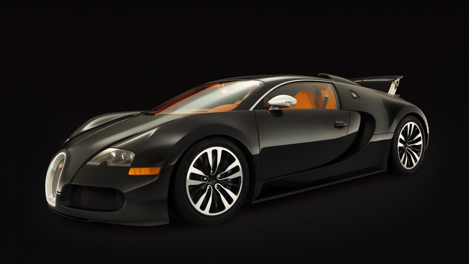 Bugatti Veyron Sang Noir 2008 - Side Angle for 1600 x 900 HDTV resolution