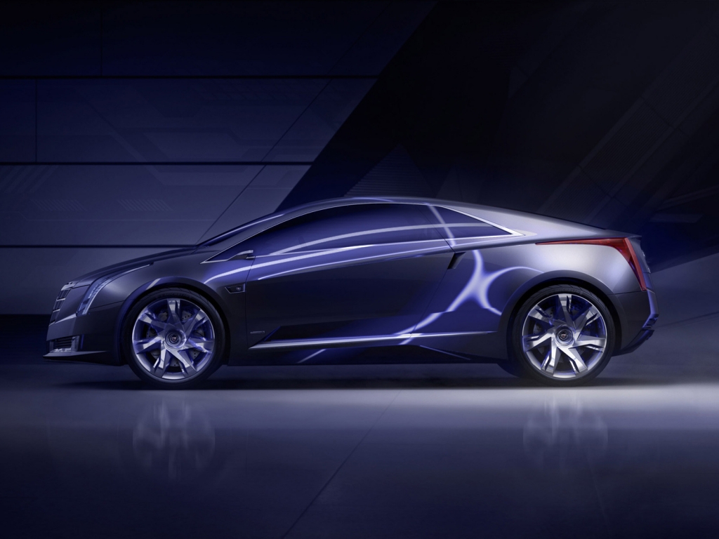 Cadillac Converj Concept Side for 1024 x 768 resolution