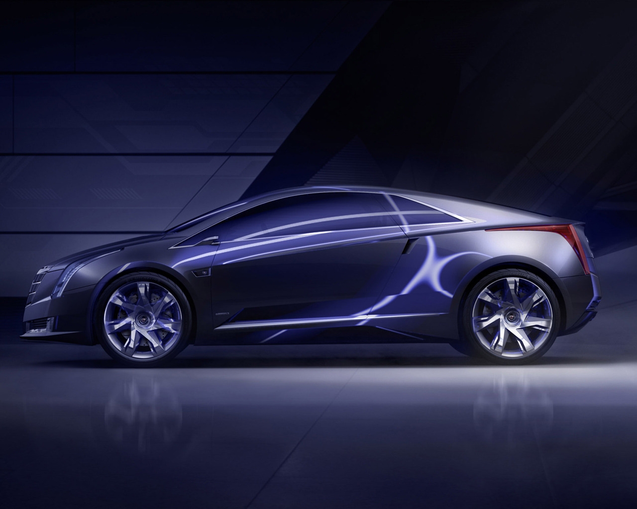 Cadillac Converj Concept Side for 1280 x 1024 resolution