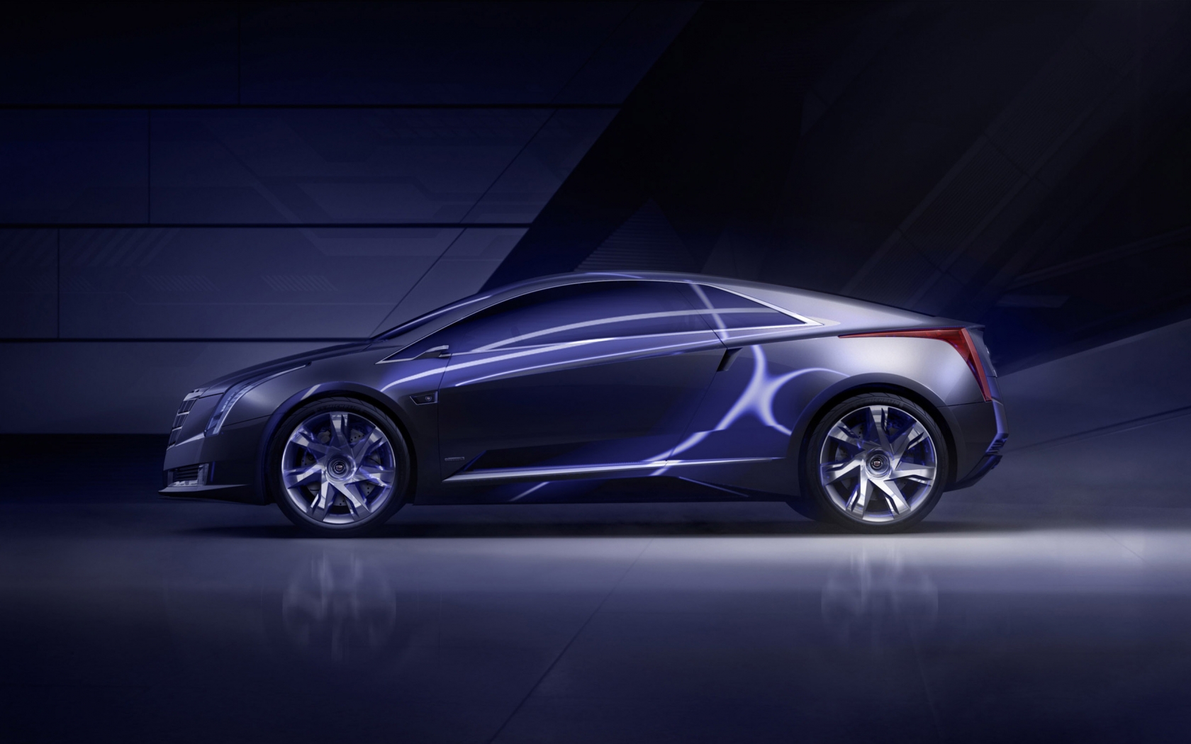 Cadillac Converj Concept Side for 1680 x 1050 widescreen resolution