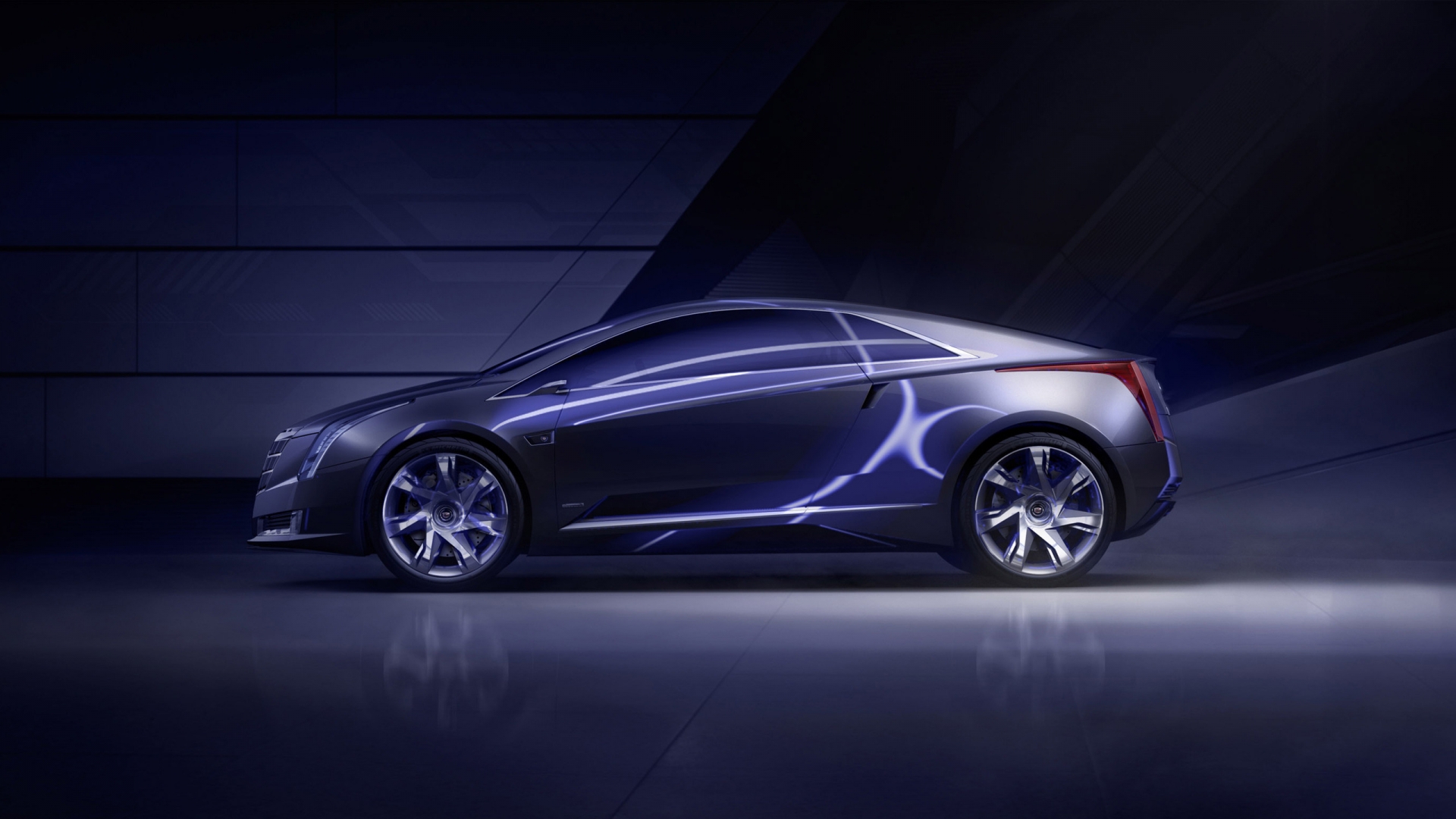 Cadillac Converj Concept Side for 1920 x 1080 HDTV 1080p resolution