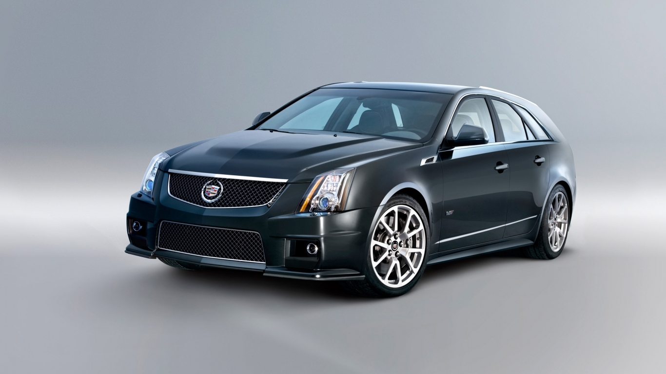 Cadillac CTS V Sport Wagon for 1366 x 768 HDTV resolution