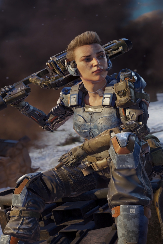 Call of Duty Black Ops 3 Girl for 640 x 960 iPhone 4 resolution