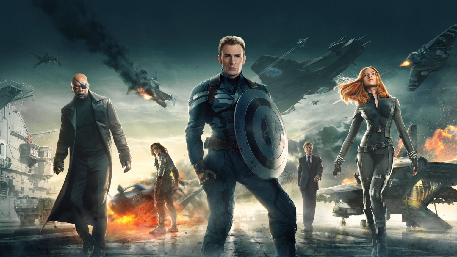 Captain America The Winter Soldier for 1536 x 864 HDTV resolution