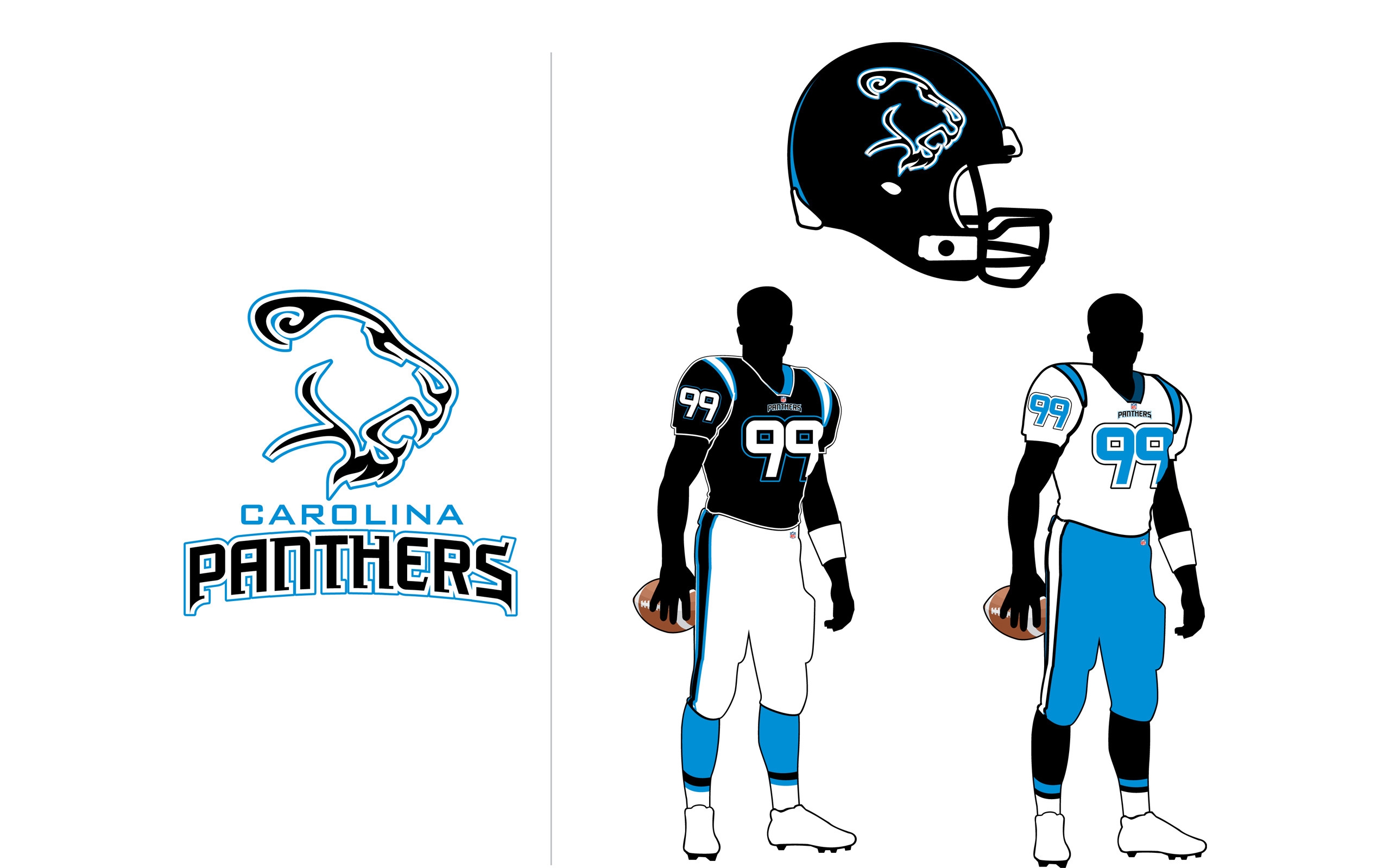 Carolina Panthers Logo for 2560 x 1600 widescreen resolution