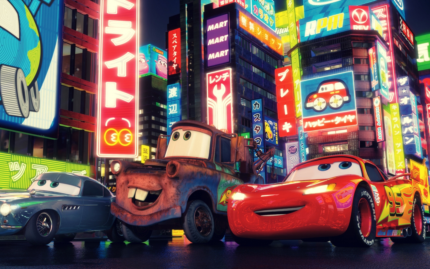 Cars 2 Movie 2011 for 1440 x 900 widescreen resolution