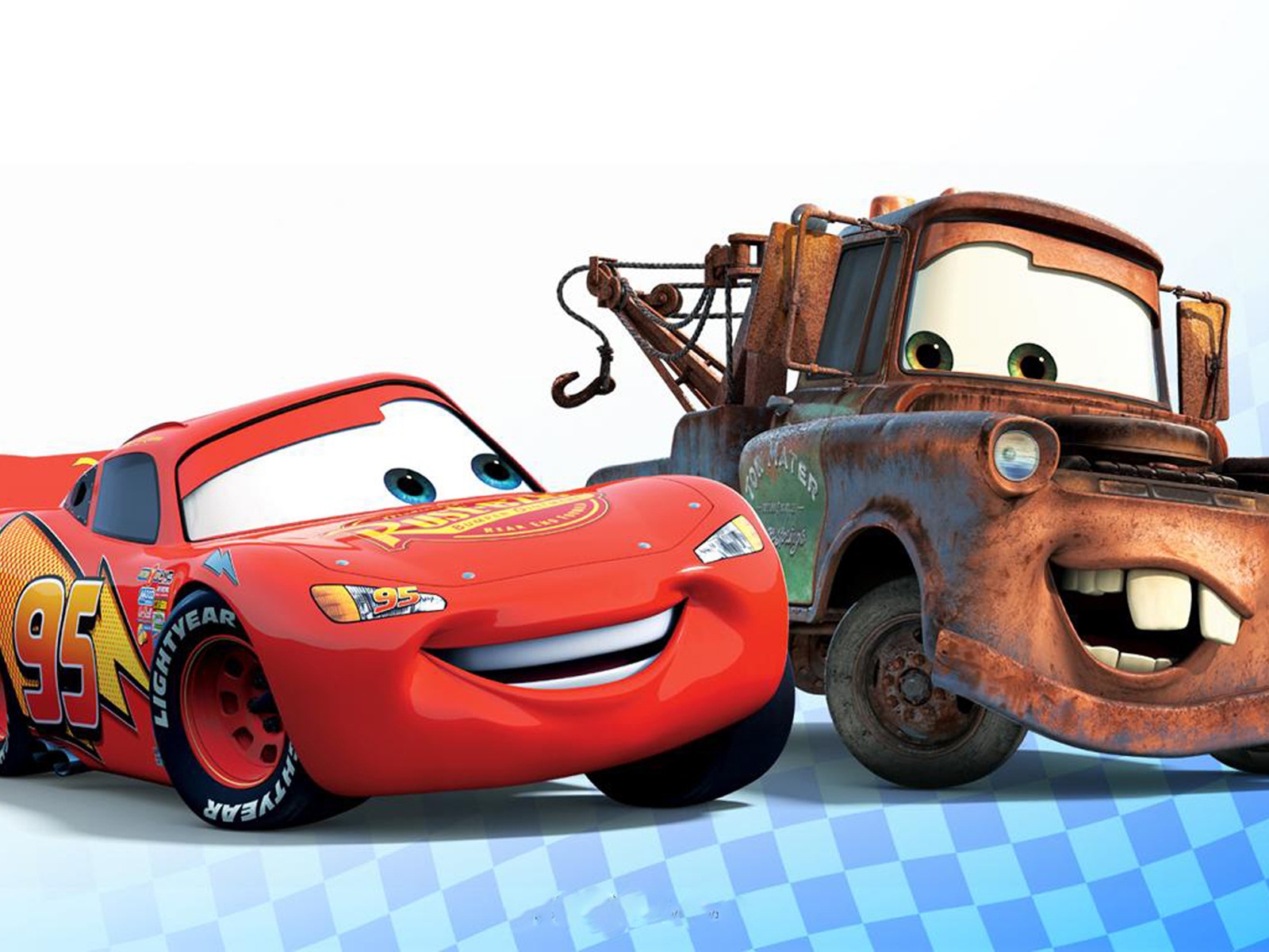 Cars Lightning McQueen and Mater for 1600 x 1200 resolution