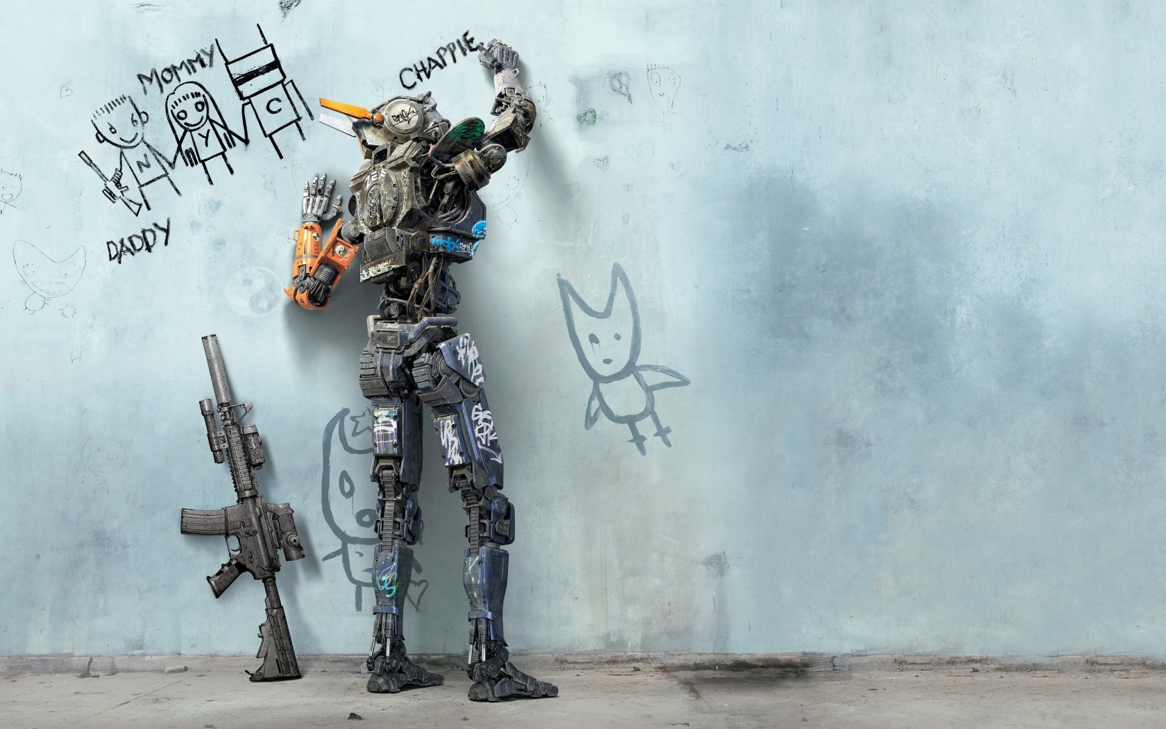 Chappie Movie 2015 for 1680 x 1050 widescreen resolution