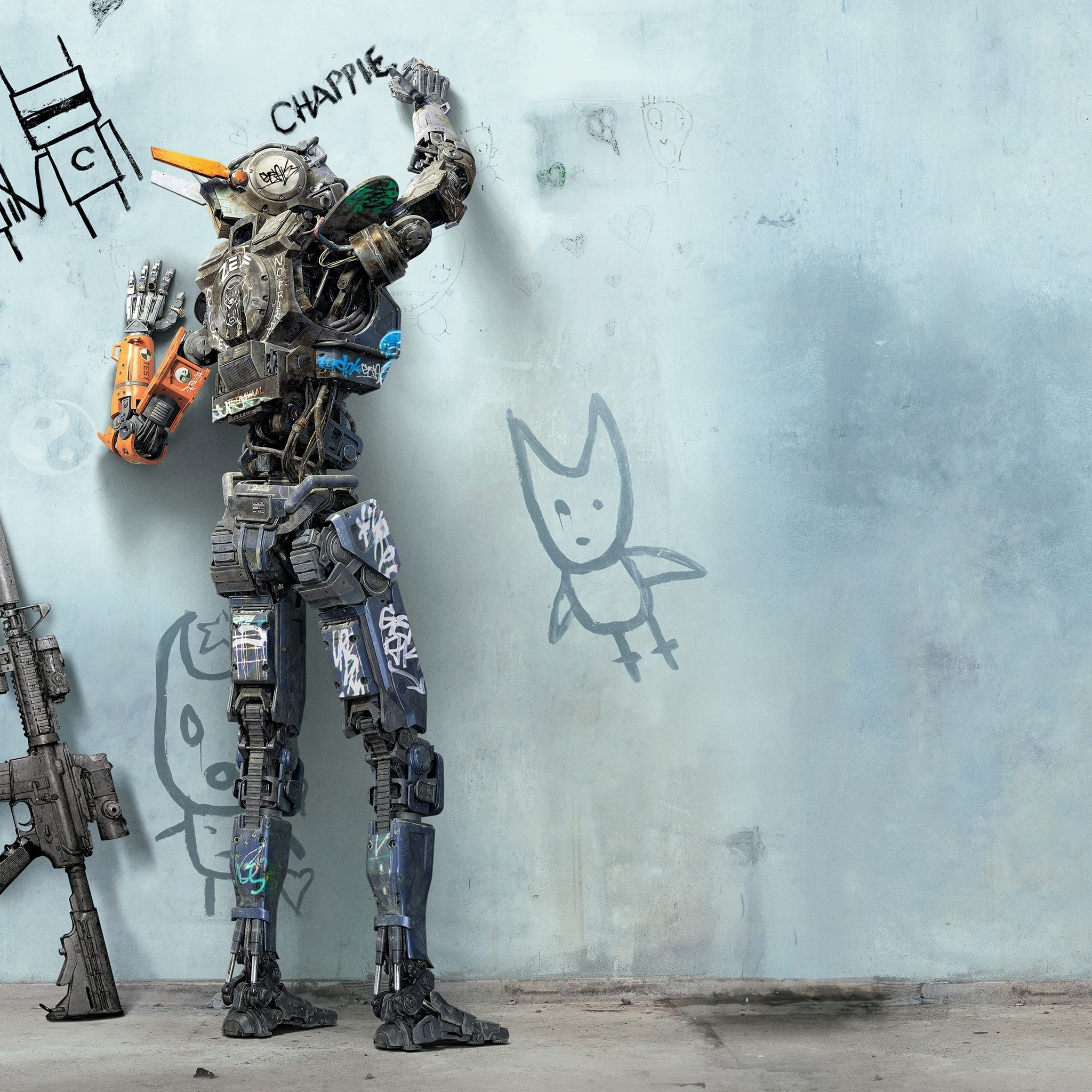 Chappie Movie 2015 for 2048 x 2048 New iPad resolution