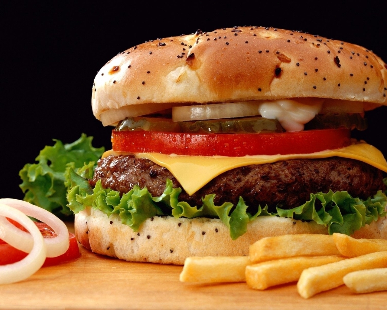 Cheeseburger for 1280 x 1024 resolution