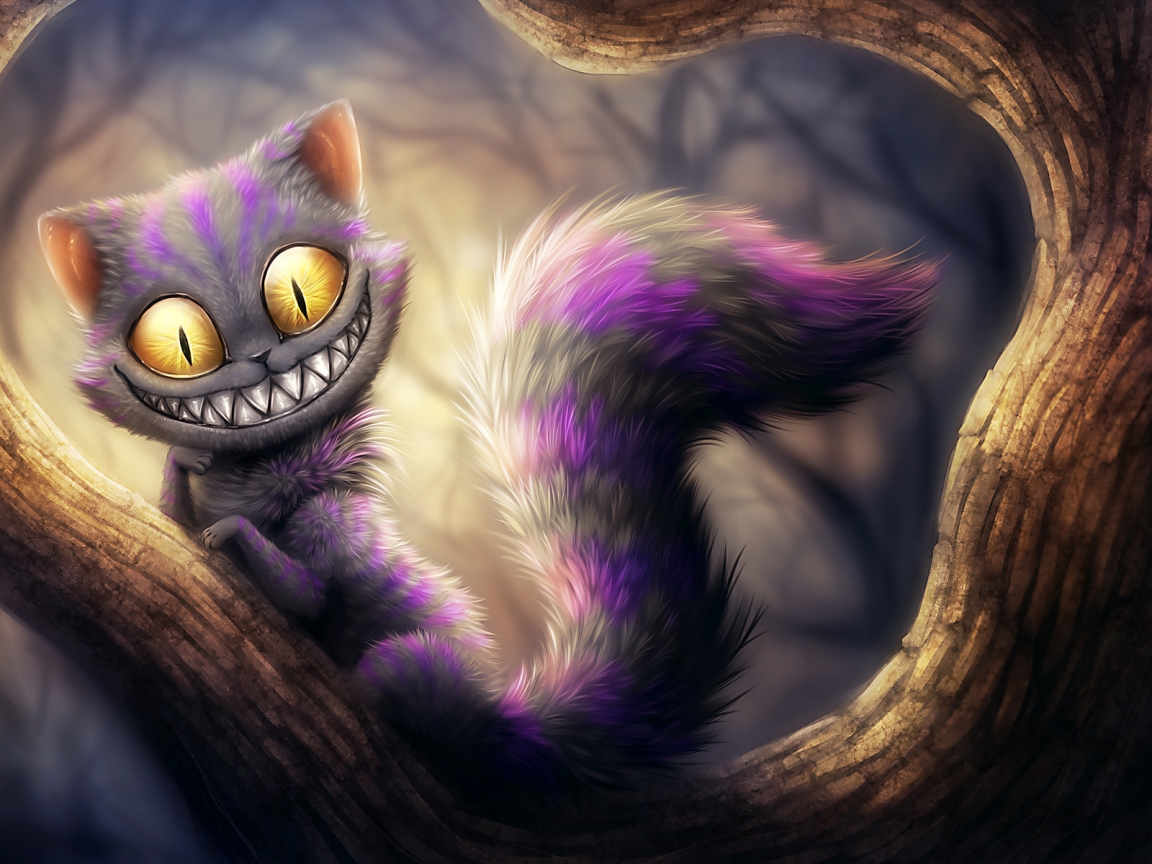 Cheshire Cat from Alice Adventures in Wonderland for 1152 x 864 resolution