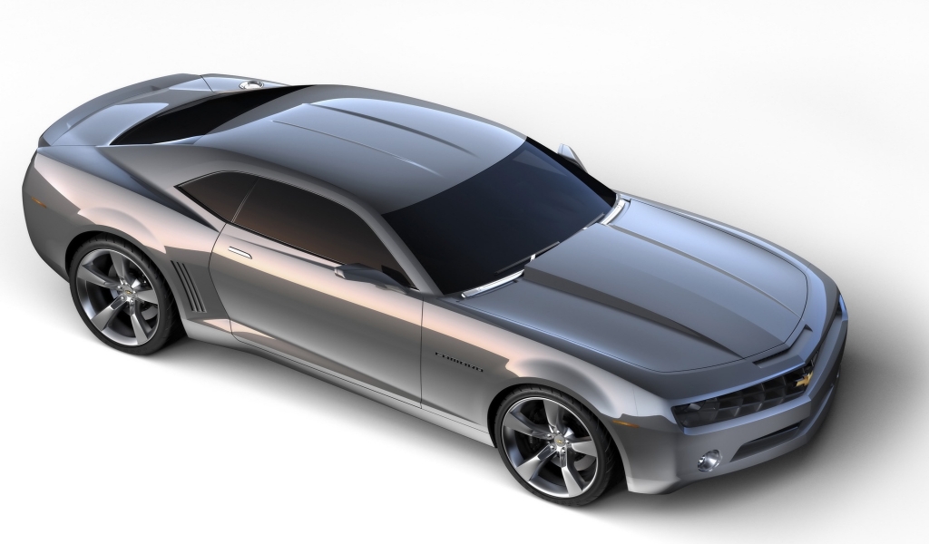 Chevrolet Camaro Grey Side Angle for 1024 x 600 widescreen resolution