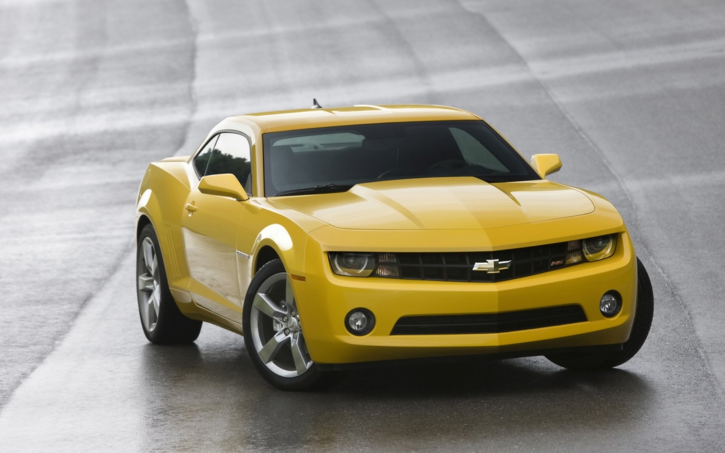 Chevrolet Camaro RS 2010 Yellow Front Angle for 1440 x 900 widescreen resolution