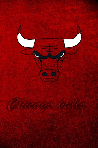 Chicago Bulls Logo for 320 x 480 iPhone resolution