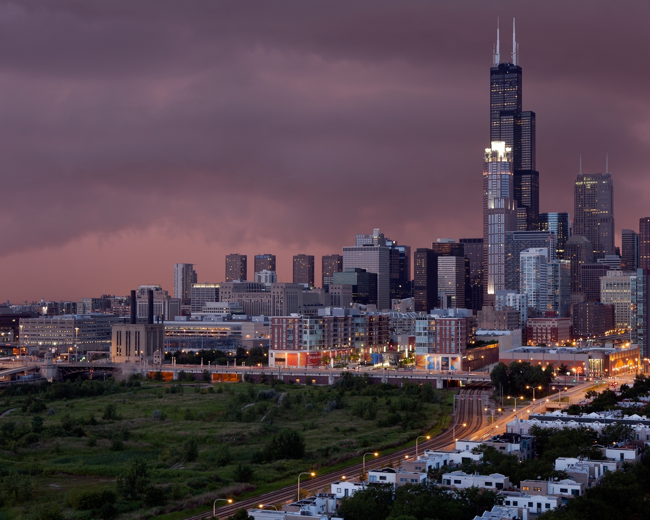 Chicago City for 1280 x 1024 resolution