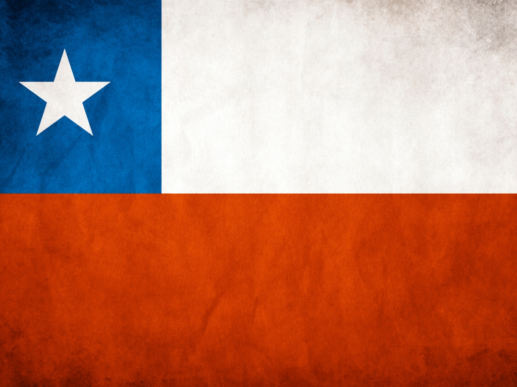 Chile Flag for 1024 x 768 resolution