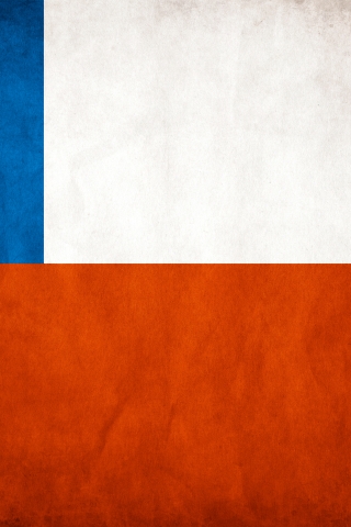Chile Flag for 320 x 480 iPhone resolution