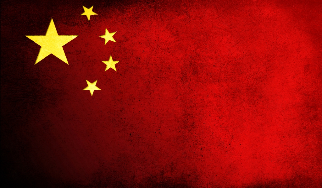 China Flag for 1024 x 600 widescreen resolution