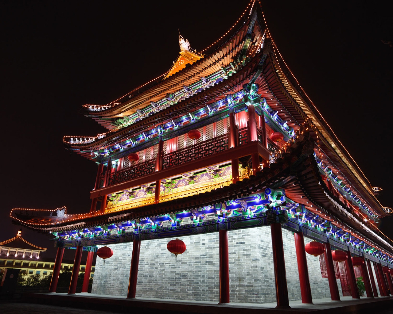 Chinese Architecture for 1280 x 1024 resolution