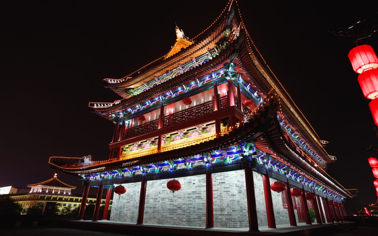 Chinese Architecture for 1280 x 800 widescreen resolution