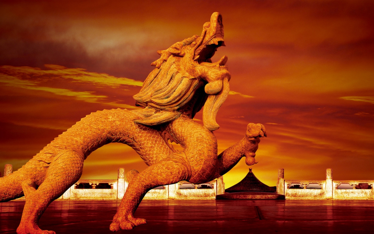 Chinese Dragon for 1280 x 800 widescreen resolution