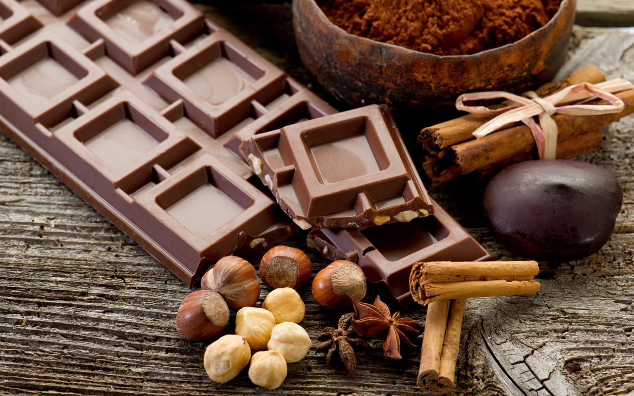 Chocolate and Cinnamon and Nuts for 1280 x 800 widescreen resolution