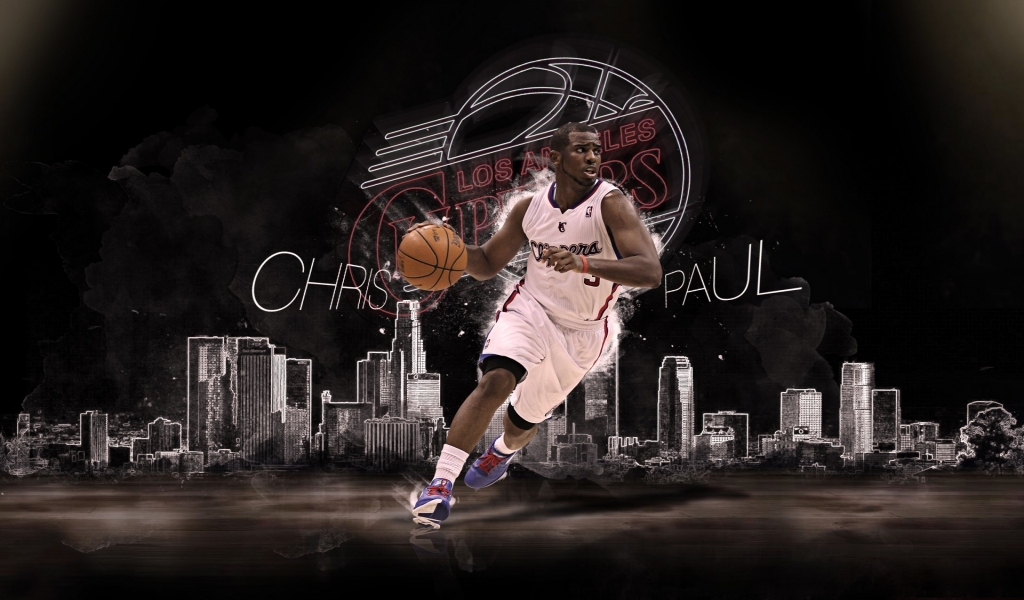 Chris Paul Los Angeles Clippers for 1024 x 600 widescreen resolution