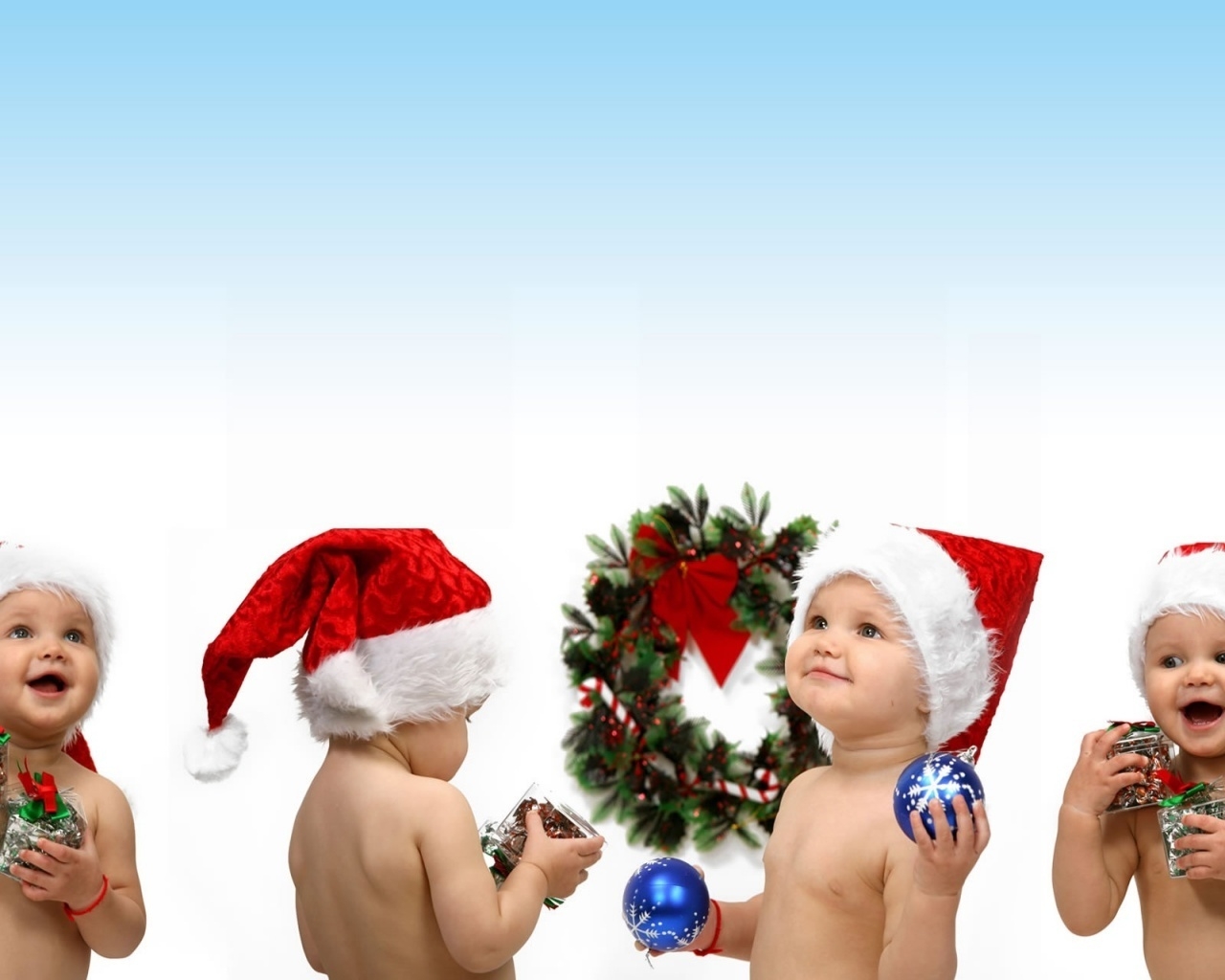 Christmas children for 1280 x 1024 resolution