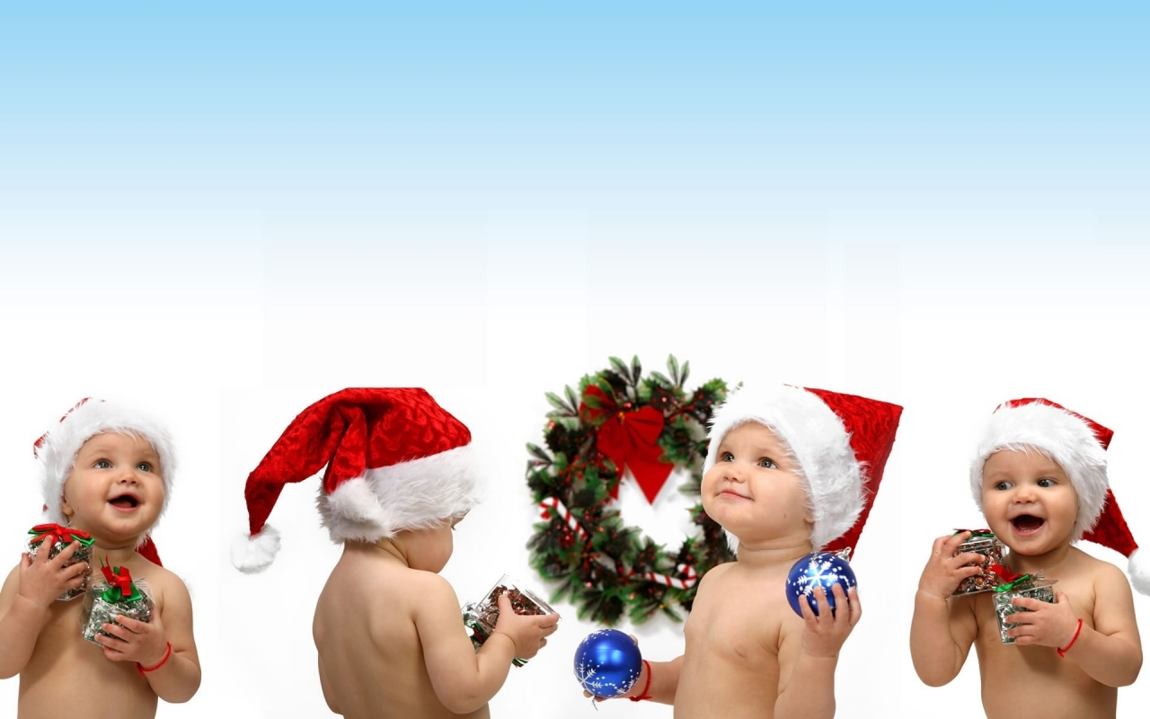 Christmas children for 1280 x 800 widescreen resolution