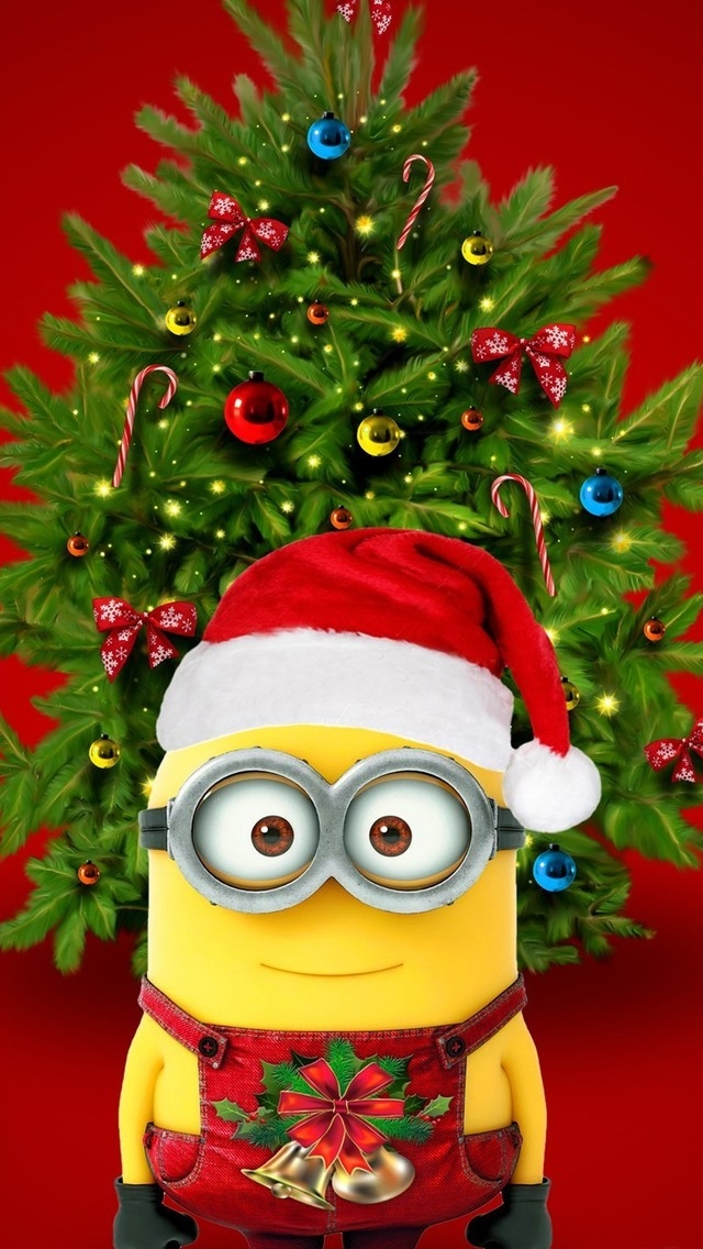 Christmas & Minions for 640 x 1136 iPhone 5 resolution