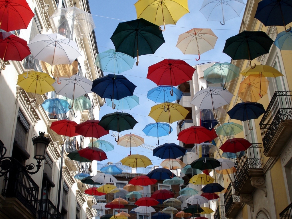 City of Umbrellas for 1024 x 768 resolution