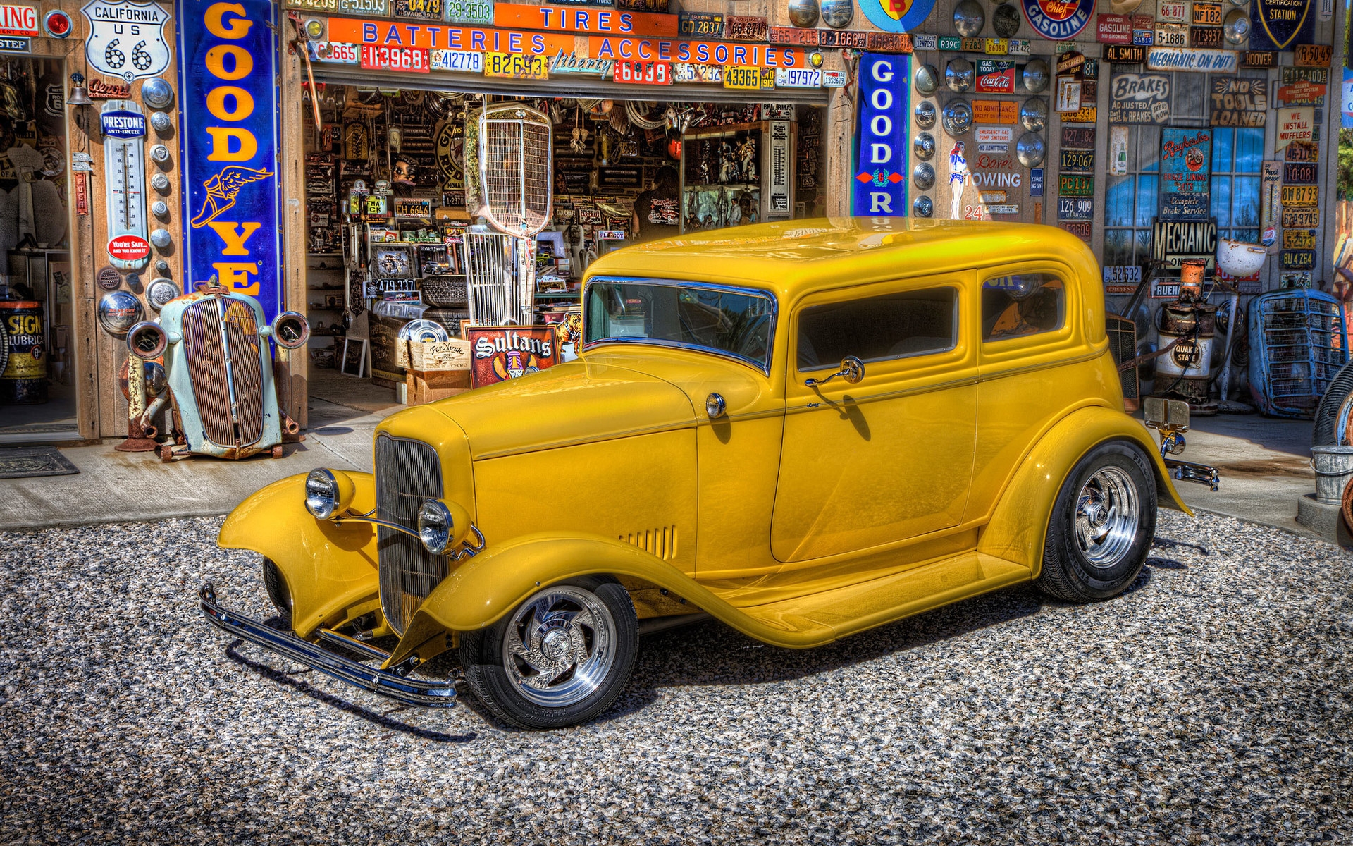 Classic Yellow Ford for 1920 x 1200 widescreen resolution
