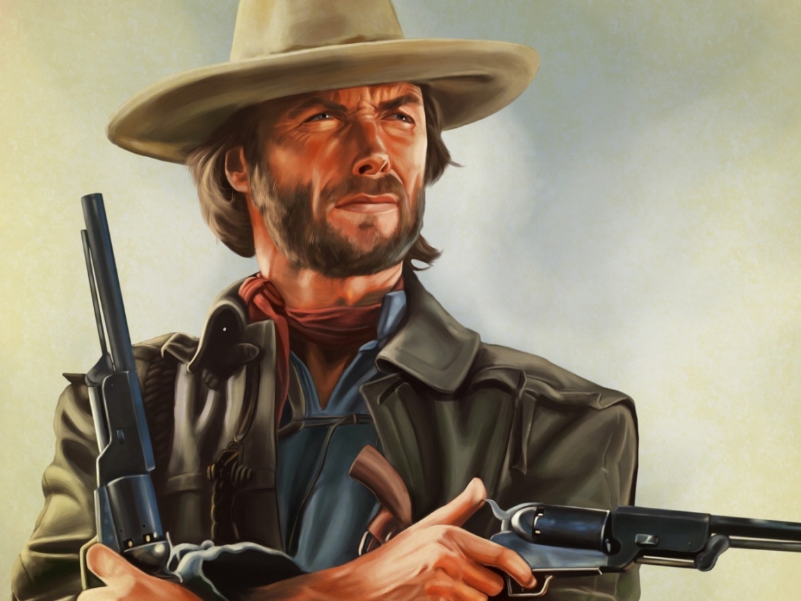 Clint Eastwood Artwork for 1152 x 864 resolution