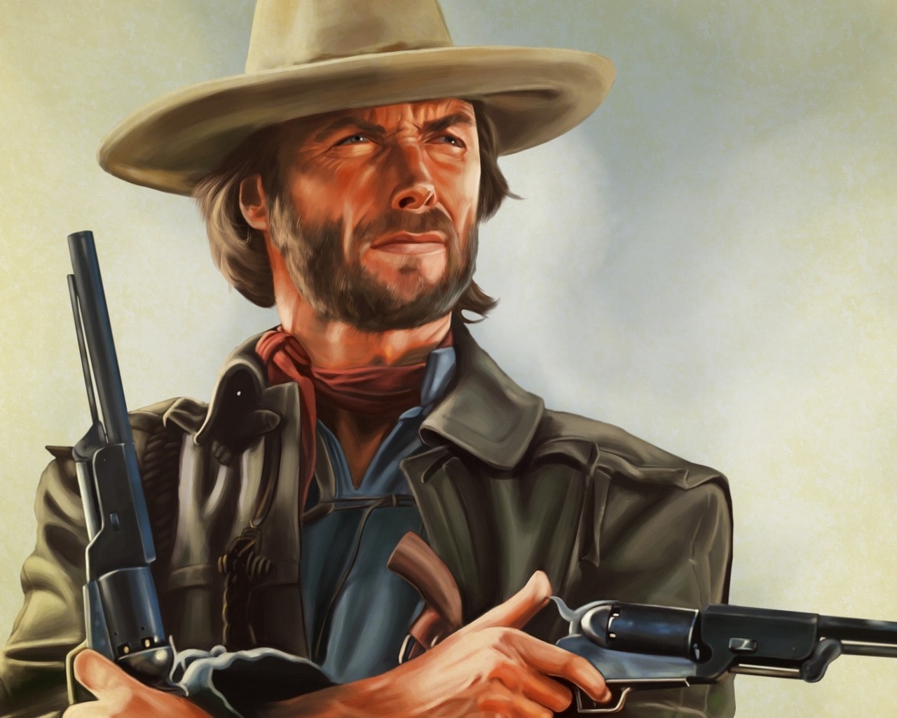 Clint Eastwood Artwork for 1280 x 1024 resolution