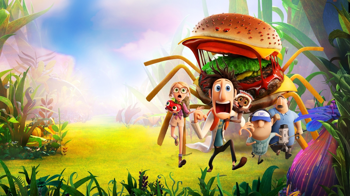 Cloudy with a chance of Meatballs for 1366 x 768 HDTV resolution