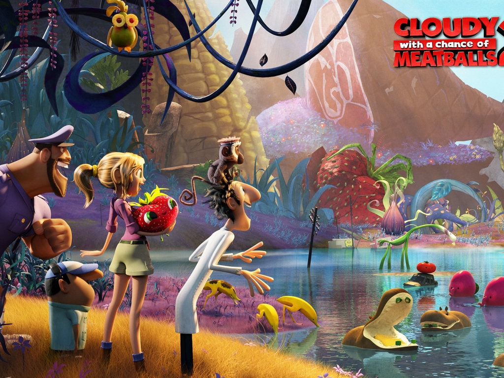 Cloudy with a Chance of Meatballs 2 for 1024 x 768 resolution