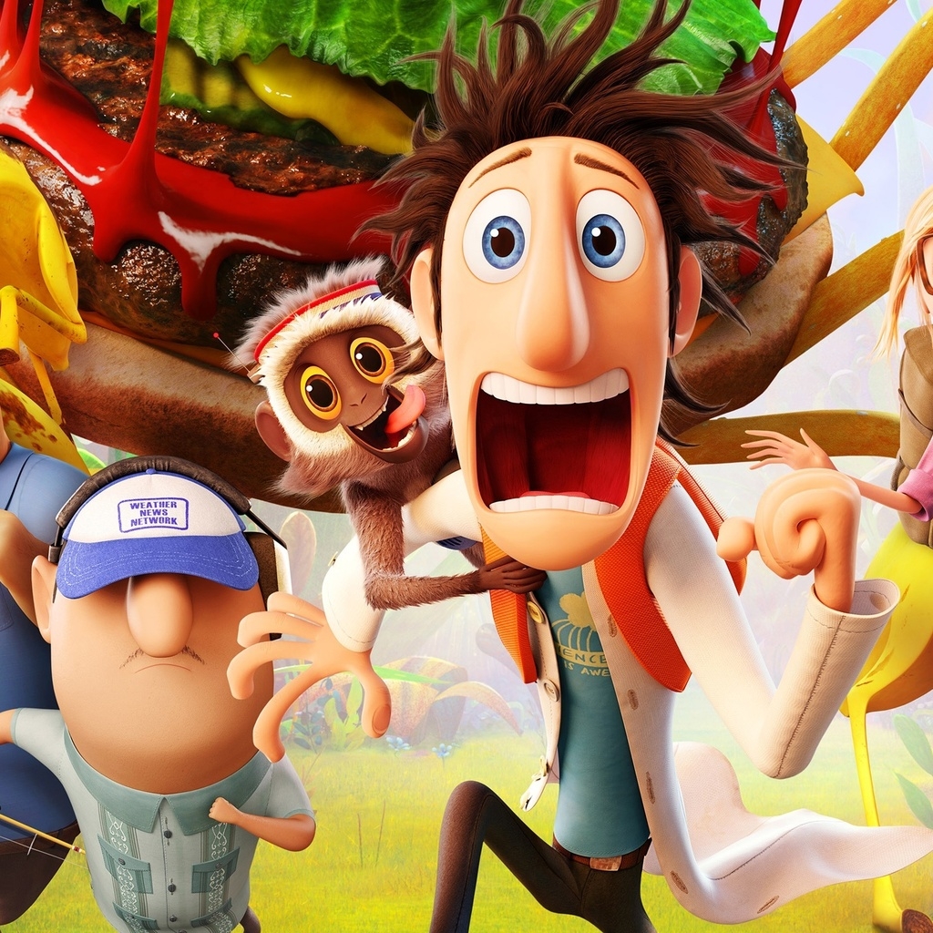 Cloudy with a Chance of Meatballs 2 Cast for 1024 x 1024 iPad resolution