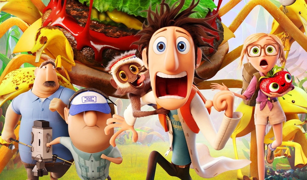 Cloudy with a Chance of Meatballs 2 Cast for 1024 x 600 widescreen resolution